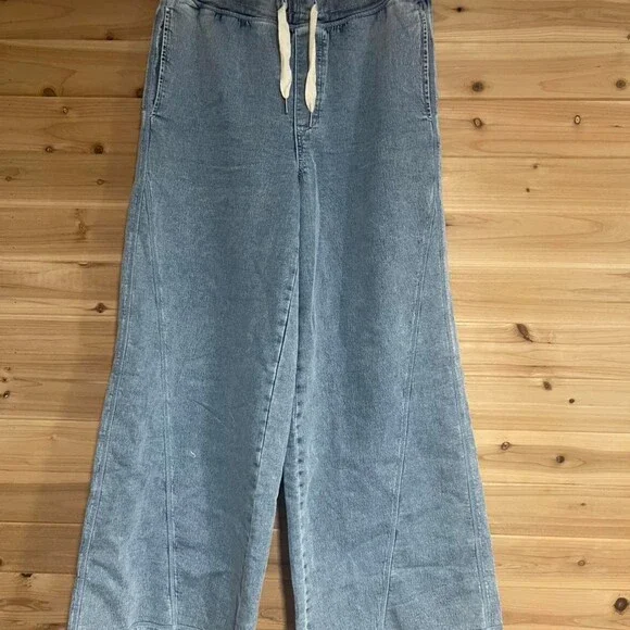 Aerie Light Wash Wide Leg 02 F 0 - Picture 6 of 6